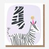 Clearance Caroline Gardner Zebra 4Th Birthday Card