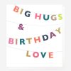 Clearance Caroline Gardner Big Hugs & Love Bunting Birthday Card