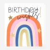 Clearance Caroline Gardner Rainbow Wishes Birthday Card