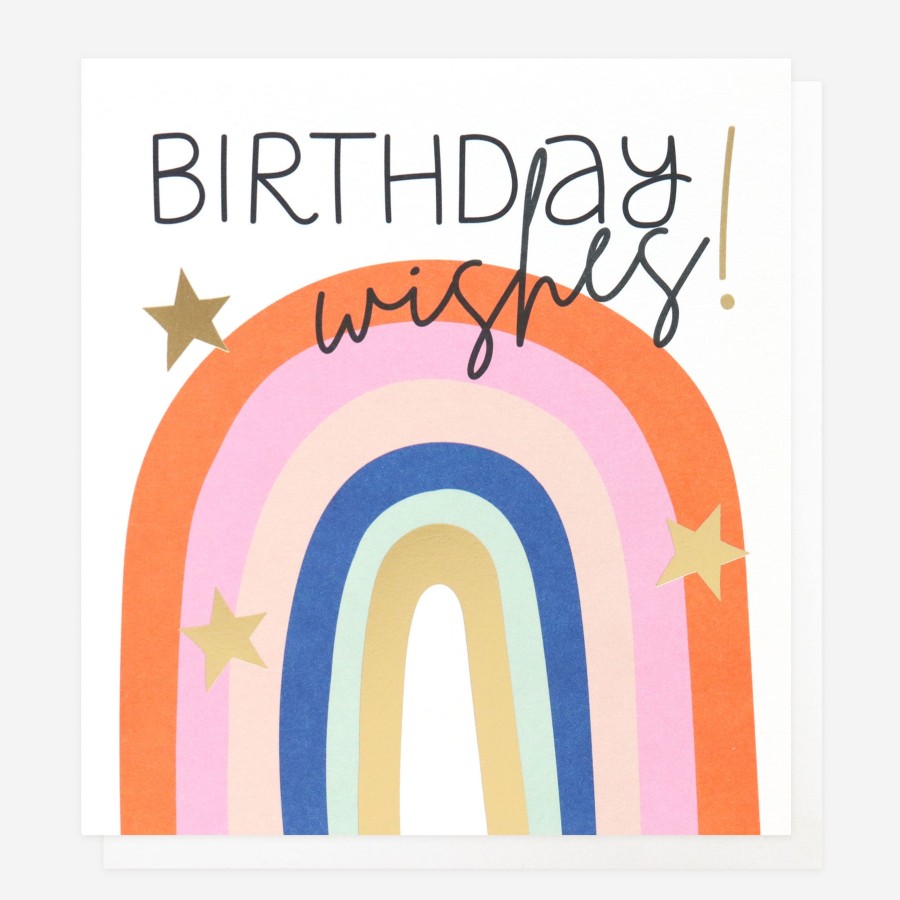 Clearance Caroline Gardner Rainbow Wishes Birthday Card