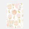 New Caroline Gardner Baby Girl Balloons Wrapping Paper And Tags Set Of 2