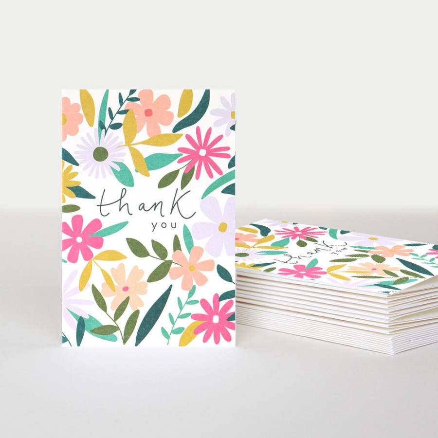 New Caroline Gardner Floral Thank You Notecards Pack Of 10