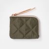 Hot CAROLINE GARDNER Khaki Quilted Corner Purse