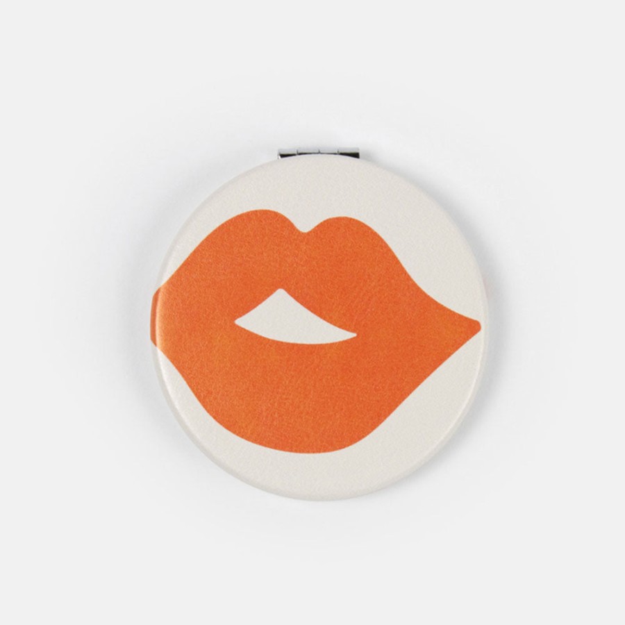 Best CAROLINE GARDNER Lips Round Pocket Mirror