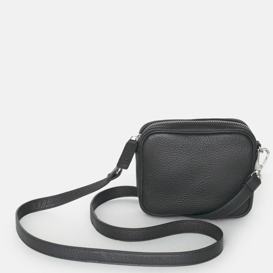 Hot Caroline Gardner Black Leather Mini Camera Bag