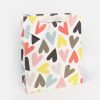 New Caroline Gardner Jumbled Hearts Large Gift Bag