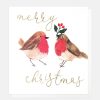 Online CAROLINE GARDNER Pair Of Robins Charity Christmas Card Pack Of 8