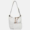 Clearance GIANNI White Leather Cora Tote Bag