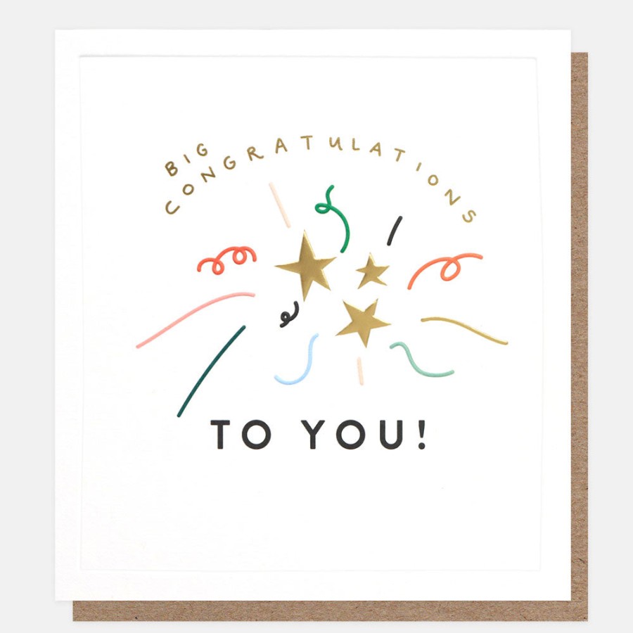 Hot Caroline Gardner Stars And Confetti Congratulations Card