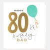 Clearance CAROLINE GARDNER Balloon 80Th Birthday Card For Dad