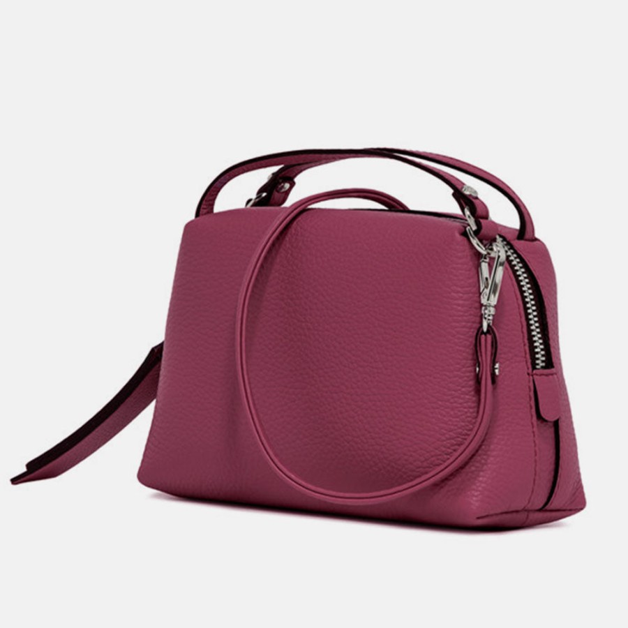 New GIANNI Pink Leather Small Alifa Bag