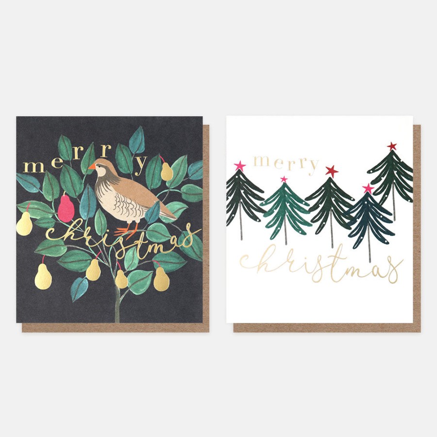 Best CAROLINE GARDNER Partridge In A Pear Tree Charity Christmas Cards Pack Of 8