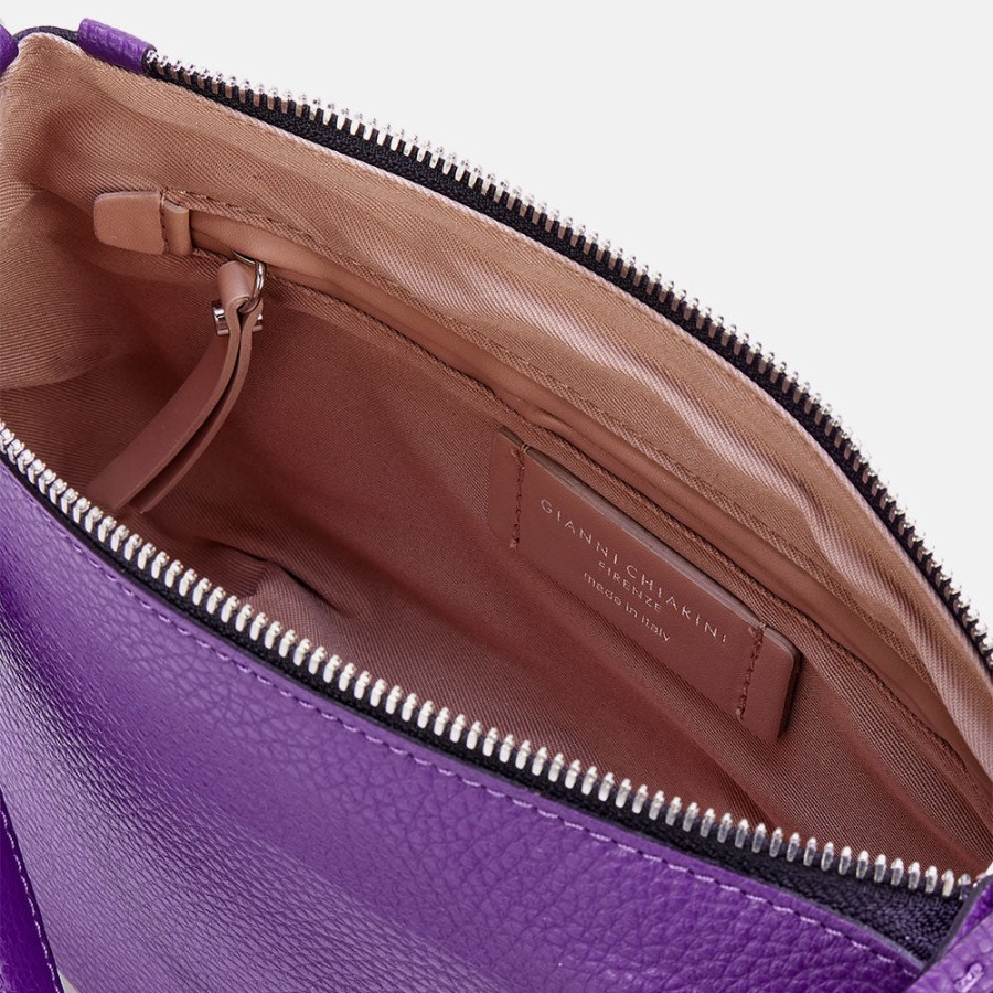 Best GIANNI Purple Leather Nadia Bag