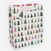 Wholesale CAROLINE GARDNER Colourful Trees Large Christmas Gift Bag