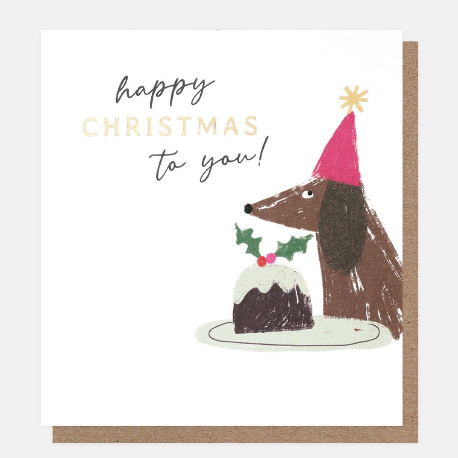 New CAROLINE GARDNER Sausage Dog And Penguin Present Charity Christmas Cards Pack Of 8