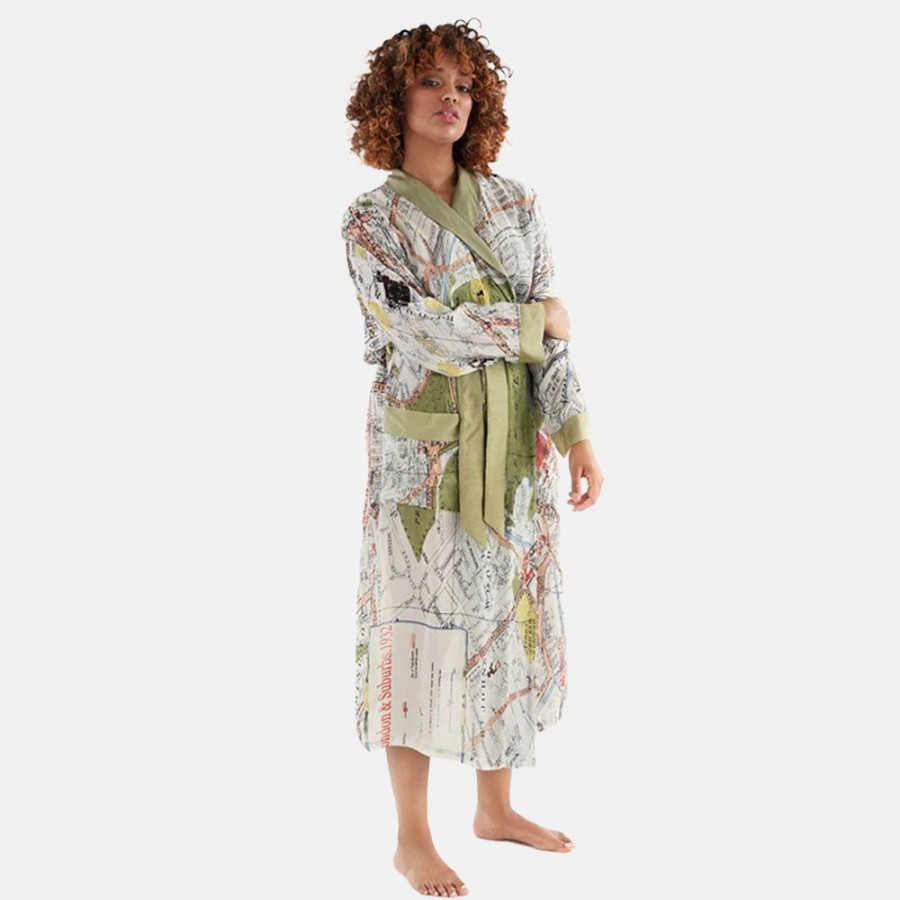 Wholesale ONE HUNDRED STARS London Map Lightweight Dressing Gown