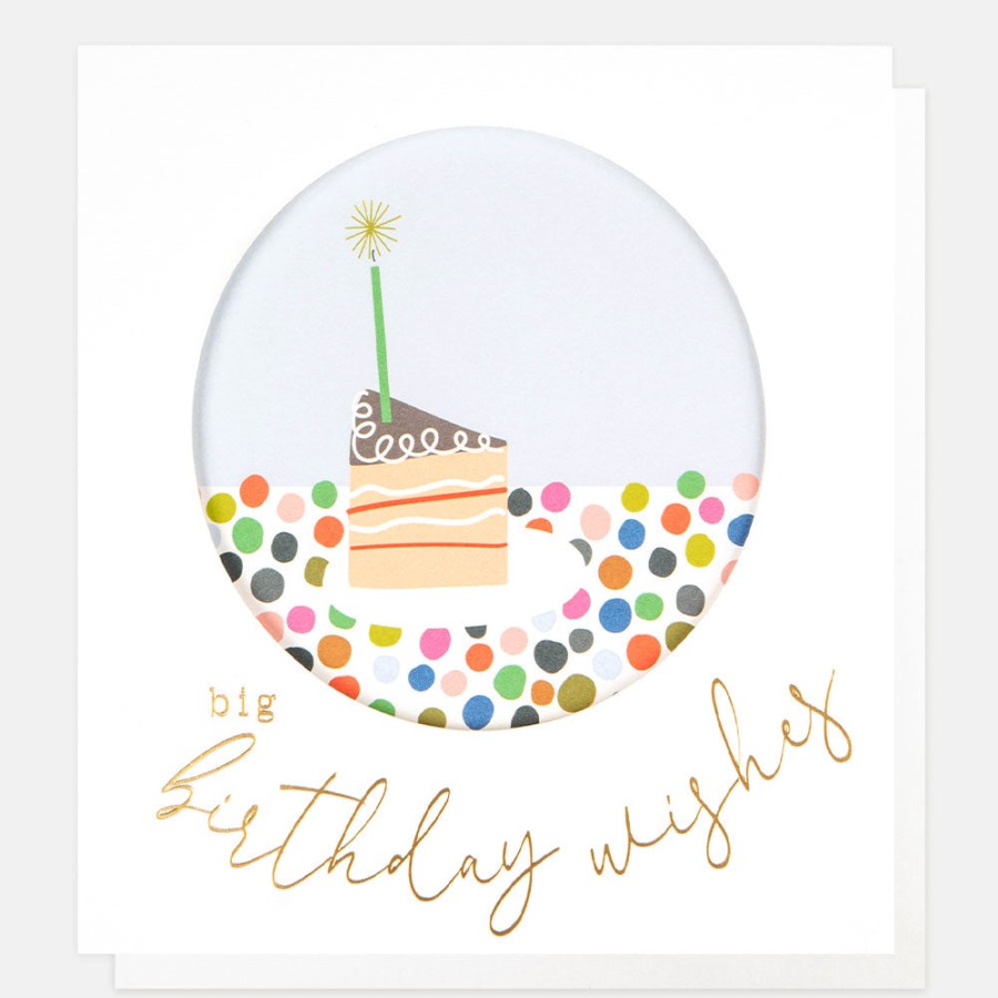 Hot CAROLINE GARDNER Slice Of Cake Birthday Wishes Card