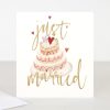 Clearance Caroline Gardner Just Married Cake Wedding Card