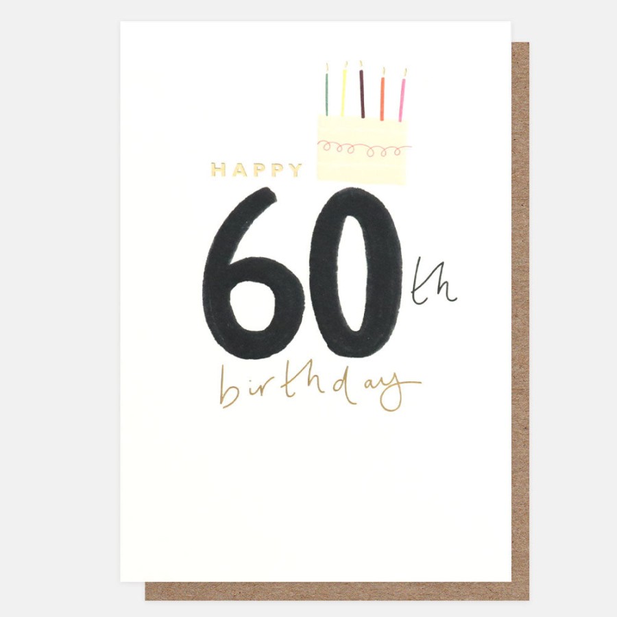 New CAROLINE GARDNER Cake 60Th Birthday Card