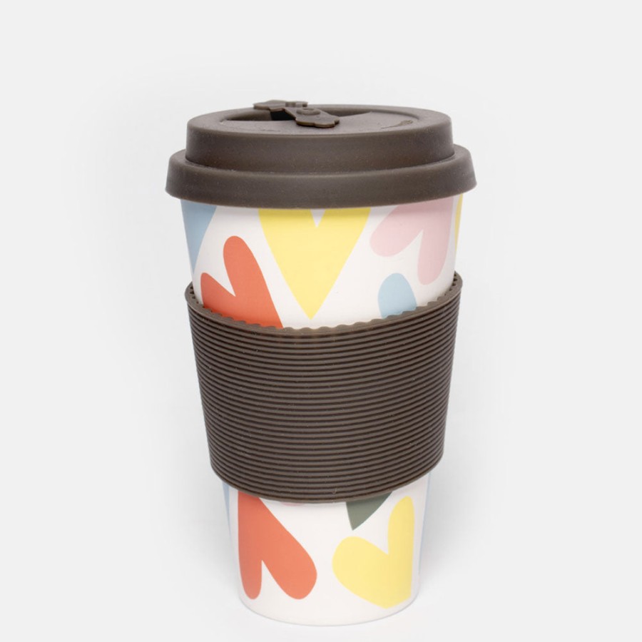 Wholesale CAROLINE GARDNER Multi Hearts Eco Travel Mug