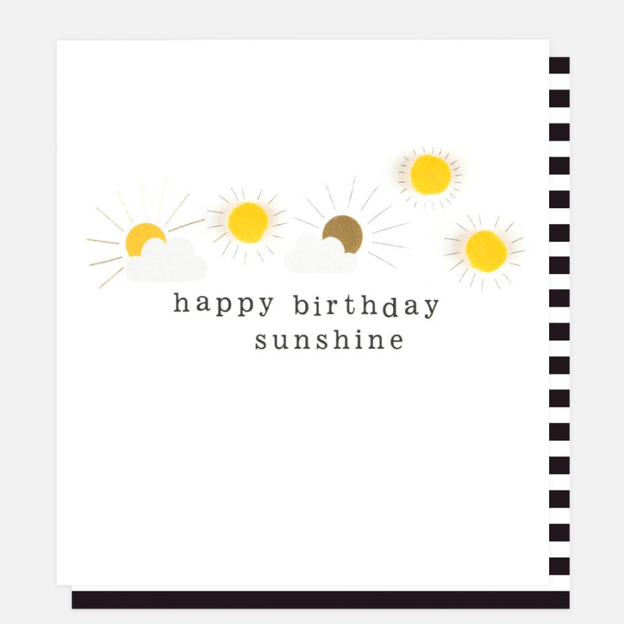 Wholesale CAROLINE GARDNER Pom Pom Sunshine Birthday Card