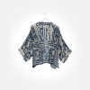 New ONE HUNDRED STARS Blue Jaipur Short Kimono