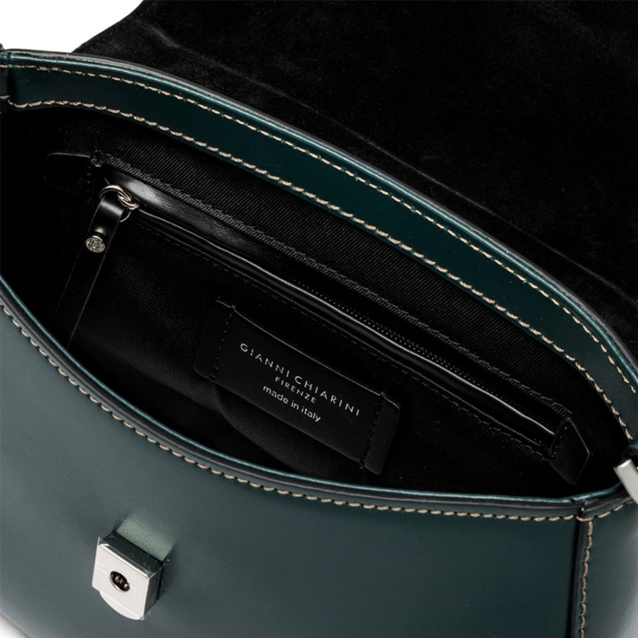 Clearance GIANNI Dark Green Leather Grace Bag