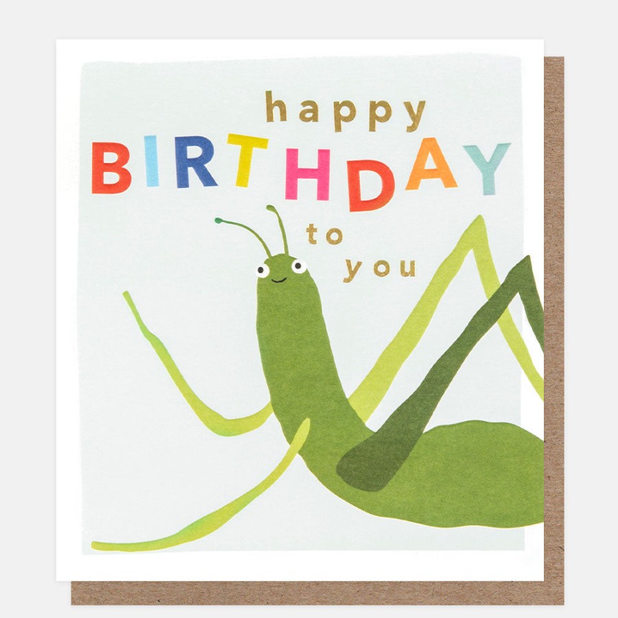 Online CAROLINE GARDNER Happy Birthday To You Grasshopper Birthday Card