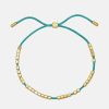 Wholesale ESTELLA BARTLETT Teal Coco Bracelet With Gold Beads