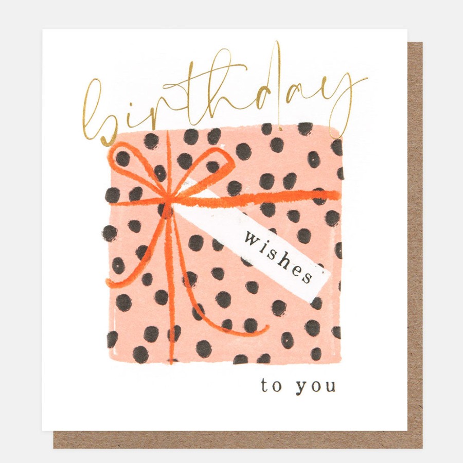 Wholesale CAROLINE GARDNER Birthday Wishes Spotty Present Birthday Card