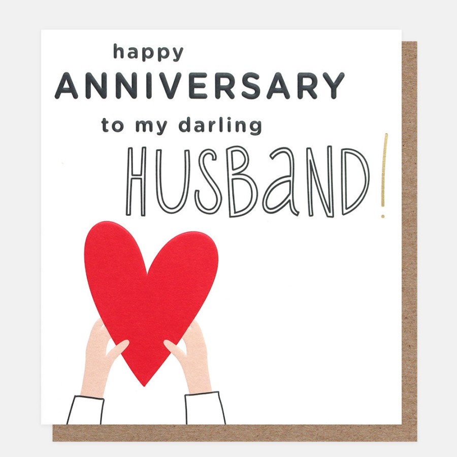 Wholesale Caroline Gardner To My Darling Husband Anniversary Card