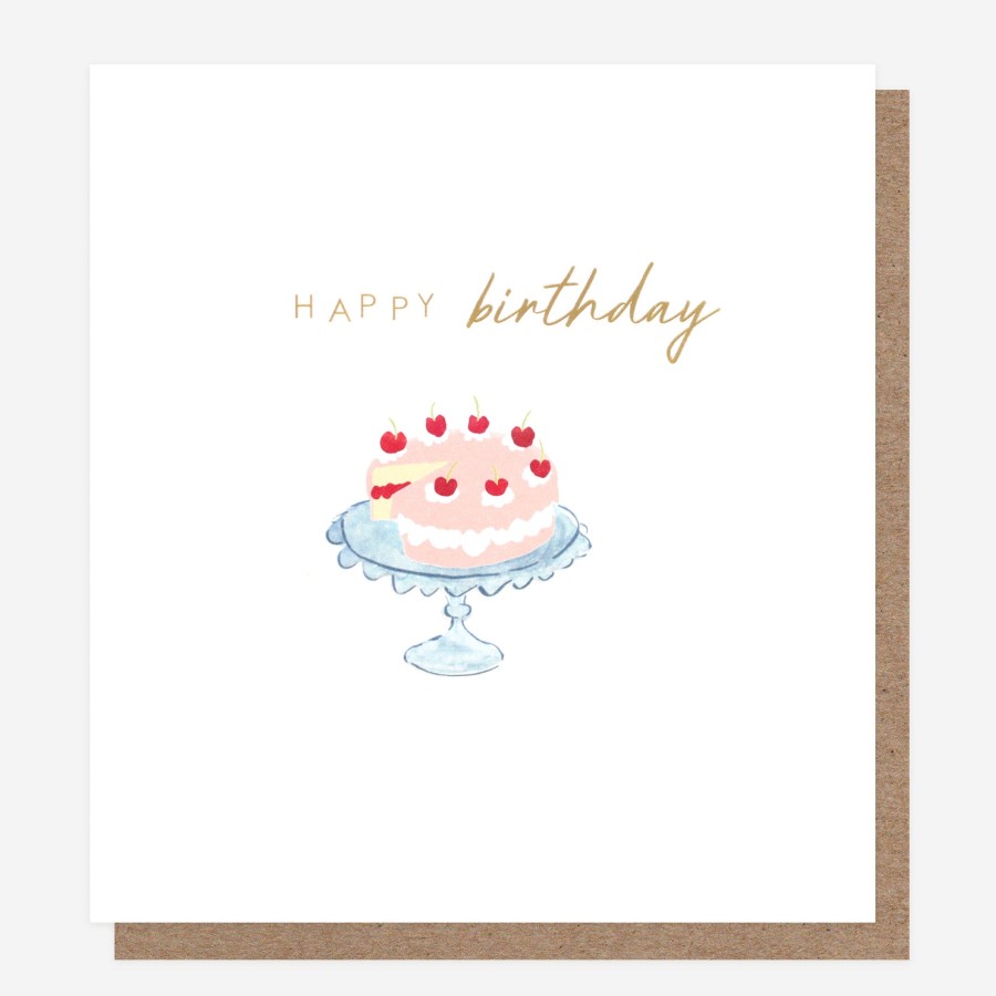 Hot Caroline Gardner Cherry Cake Birthday Card