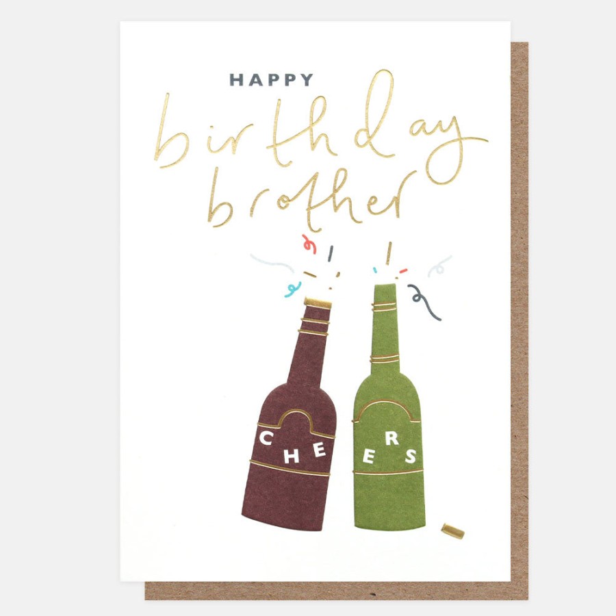 New Caroline Gardner Bottles Birthday Card For Brother