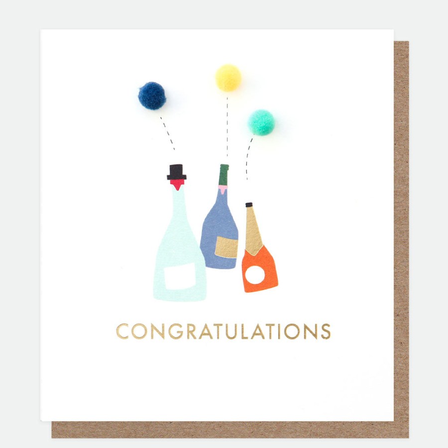 New Caroline Gardner Mini Poms Bottles Congratulations Card