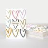 Wholesale Caroline Gardner Gold Foil Hearts Thank You Notecards Pack Of 10