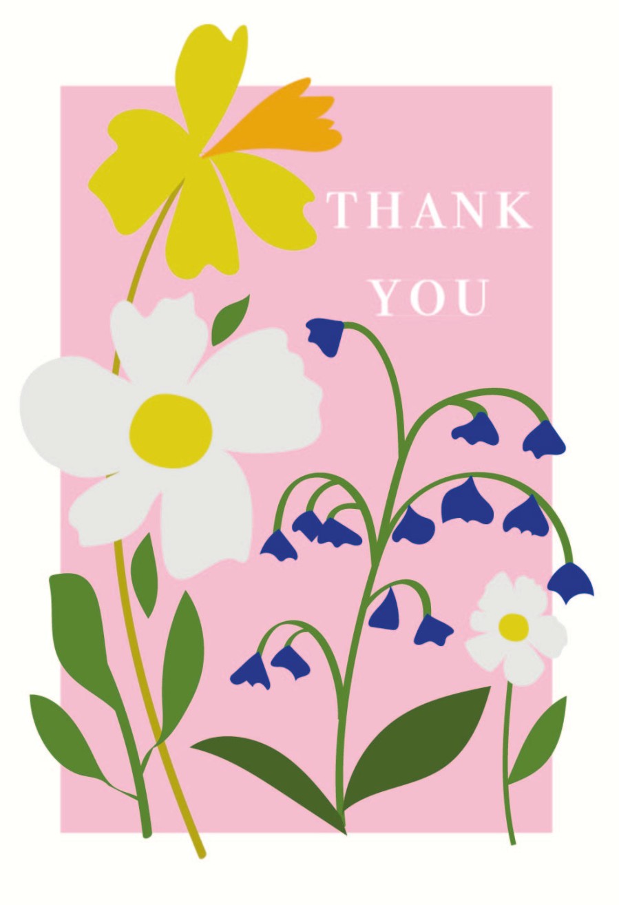 New Caroline Gardner Flowers Thank You Notecards Pack Of 10