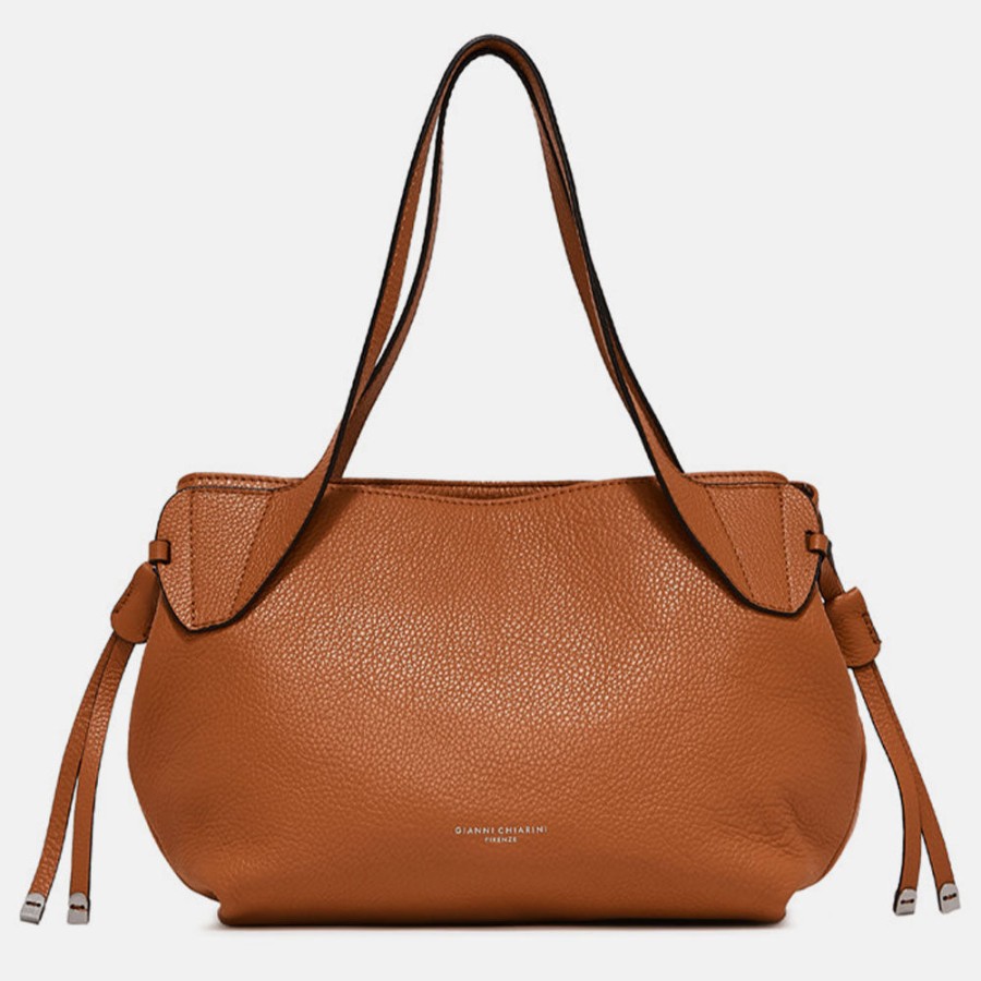 Wholesale GIANNI Tan Leather Rita Shoulder Bag