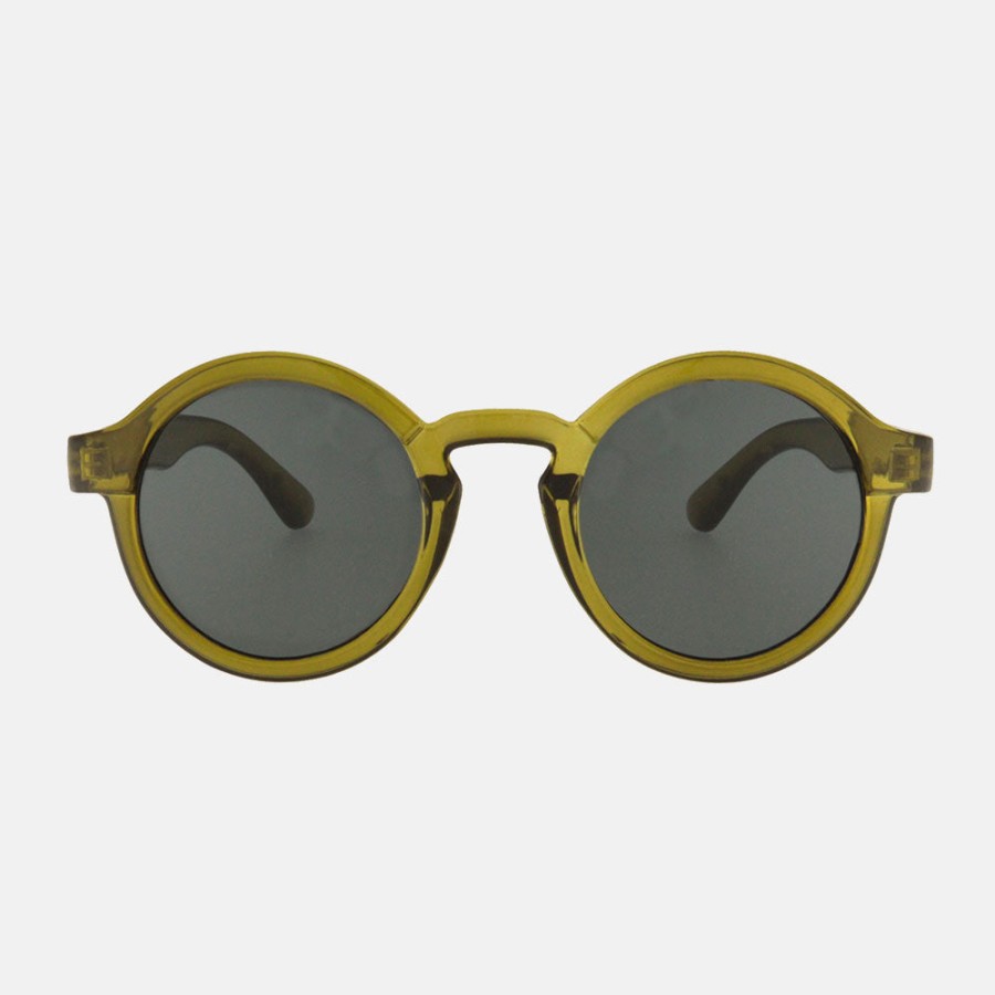 Clearance CHARLY THERAPY Olive Belmont Round Sunglasses