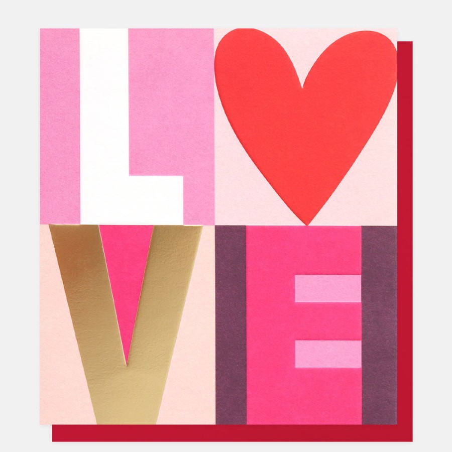 Clearance CAROLINE GARDNER Bold Love Heart Card