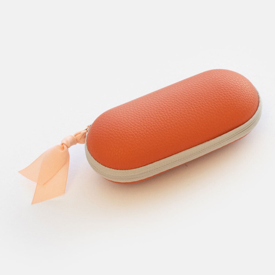 Online CAROLINE GARDNER Orange Zip Around Glasses Case