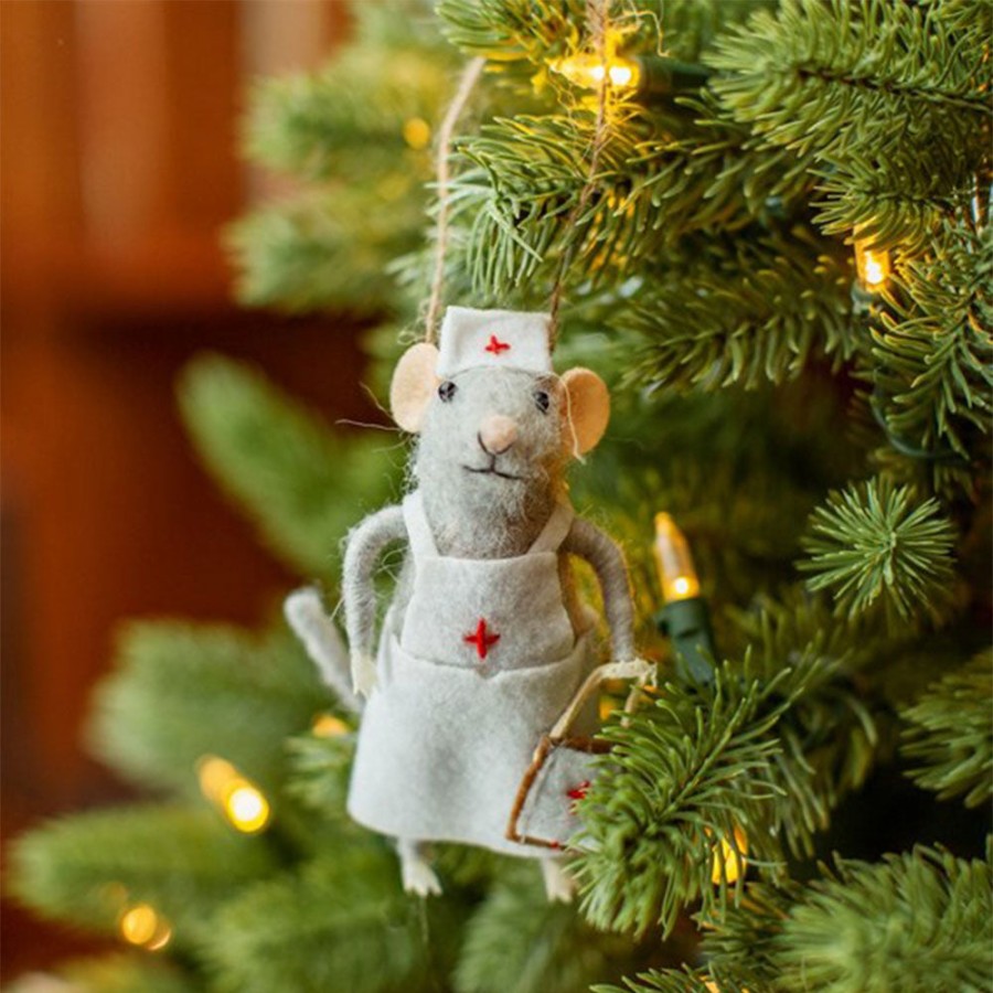 Best SASS u0026 BELLE Nurse Mouse Felt Christmas Tree Decoration