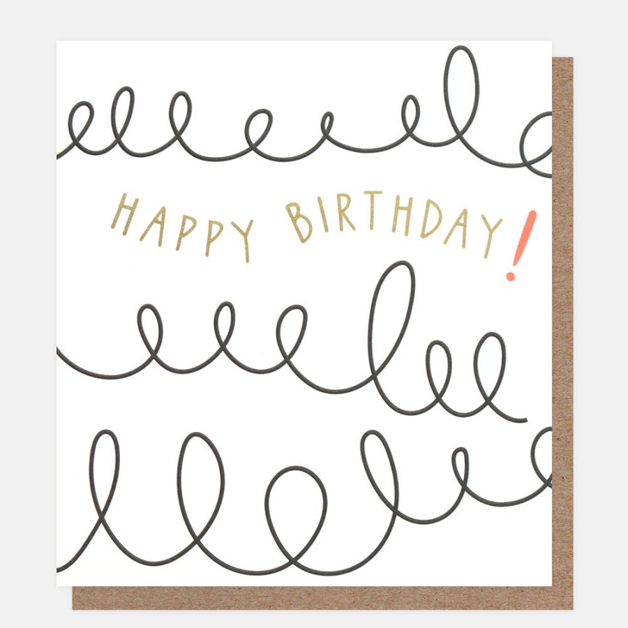 Clearance Caroline Gardner Squiggle Birthday Card