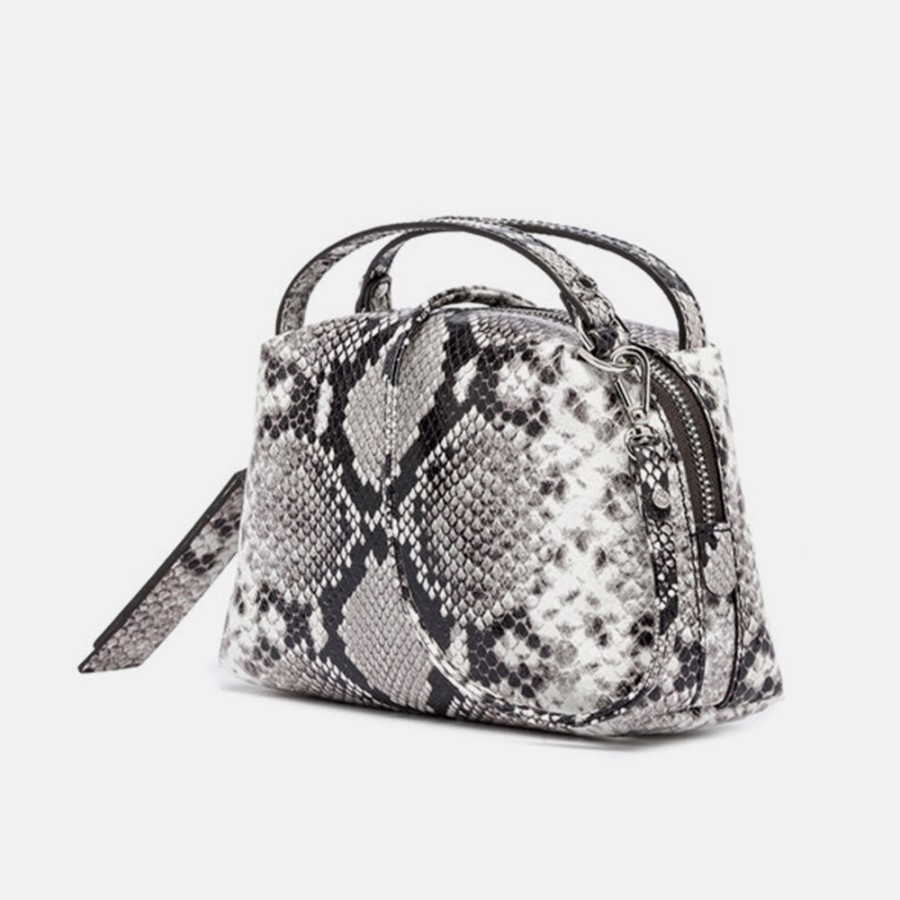 Clearance GIANNI Snake Leather Small Alifa Bag