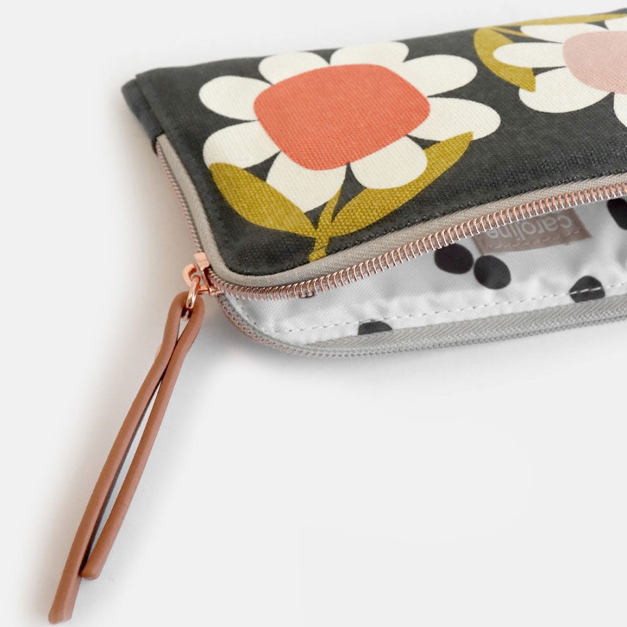 Best CAROLINE GARDNER Big Flower Padded Zip Pouch