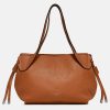 Hot GIANNI Tan Leather Rita Shoulder Bag