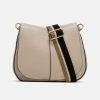 Clearance GIANNI Grey Leather Helena Saddle Bag