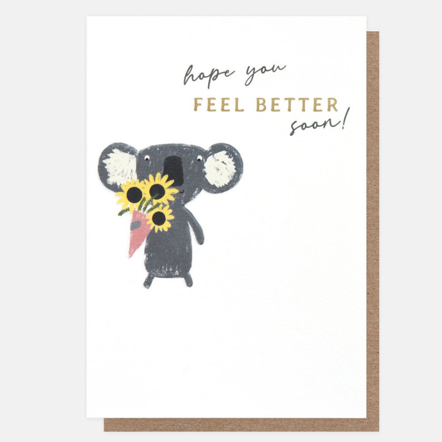 Best CAROLINE GARDNER Koala Flowers Get Well Soon Card