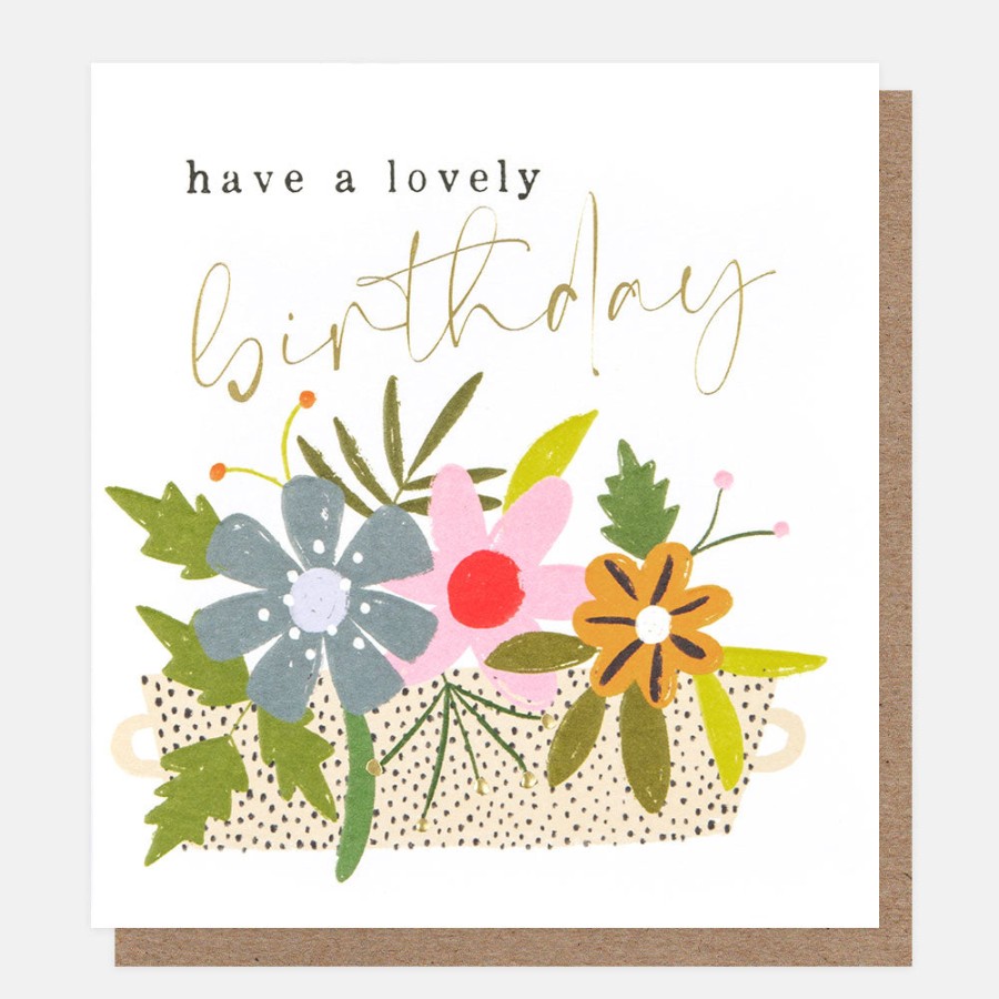 Best CAROLINE GARDNER Floral Planter Birthday Card