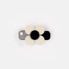 New INKY u0026 MOLE Black/Cream Florence Hair Clip