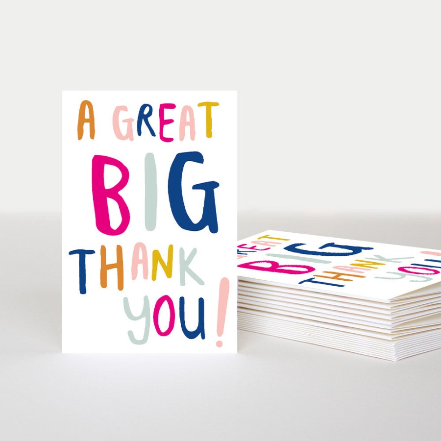 Clearance Caroline Gardner A Great Big Thank You Notecards Pack Of 10